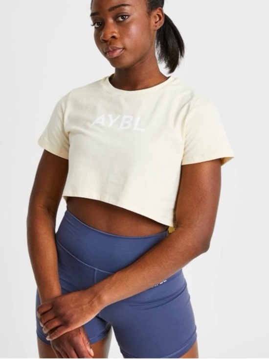 AYBL Tops - AYBL Crop Tee Short Sleeve Shirt Size Small